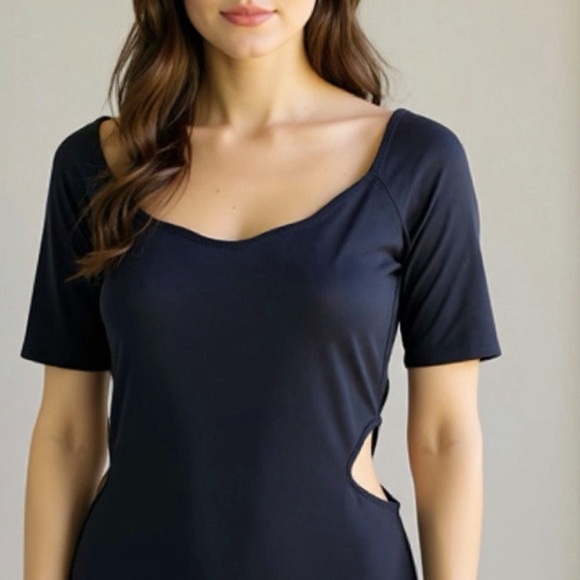 Stillwater Side Cut Out Mini Dress Black Size Small - Picture 9 of 9